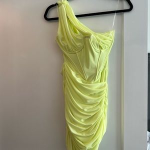 House of CB lime Clemente mini dress